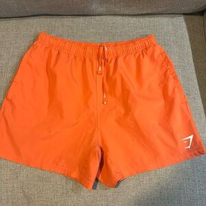 Gymshark Men’s Large Orange Shorts - 5 in seam